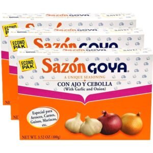 Sazon Goya Con Ajo Y Cebolla 18/3.52 Oz.